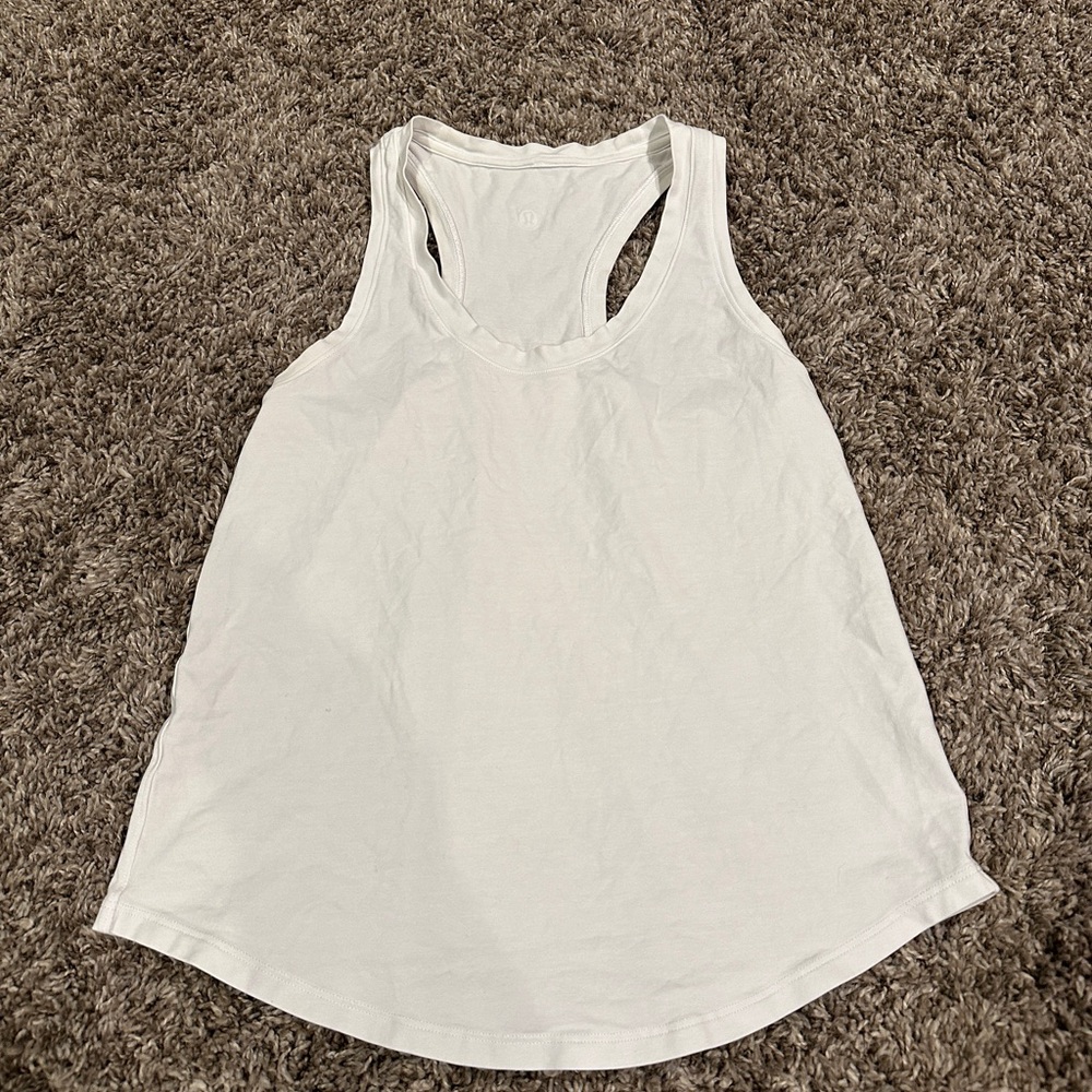 Lululemon Athletica White Tank Top